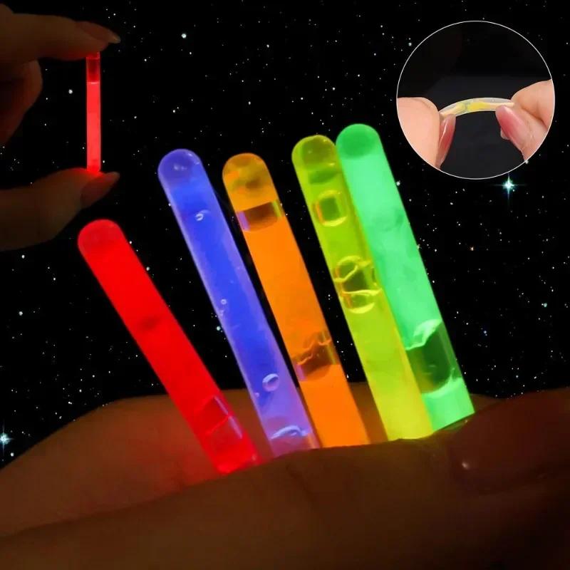 10/100x Glowing Sticks Bright Colorful Light Chemical Fluorescence Sticks for Wedding Decoration Night Fishing Float Rod Lights