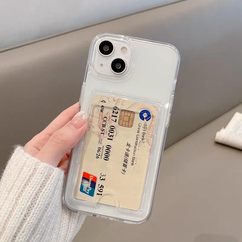 Can Put Photo Shockproof  Silicone Clear Case For Samsung Galaxy A10 A10S A11 A12 A13 A14 A15 Protection Back Card Pocket Cover