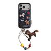 Denim Blue Wings Embroidery Horse Case for iPhone 17/16 Pro Max/15/14 - Women's Autumn/Winter Edition