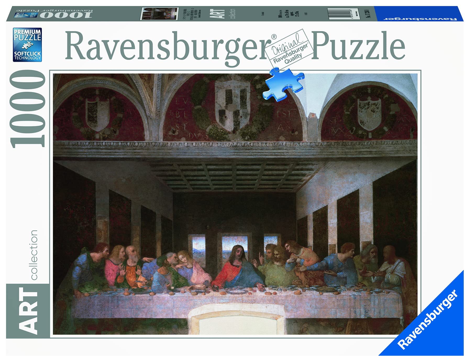 

1000 Piece Jigsaw Puzzle Da Vinci Last Art Collection Ravensburger 17236 8 The Supper