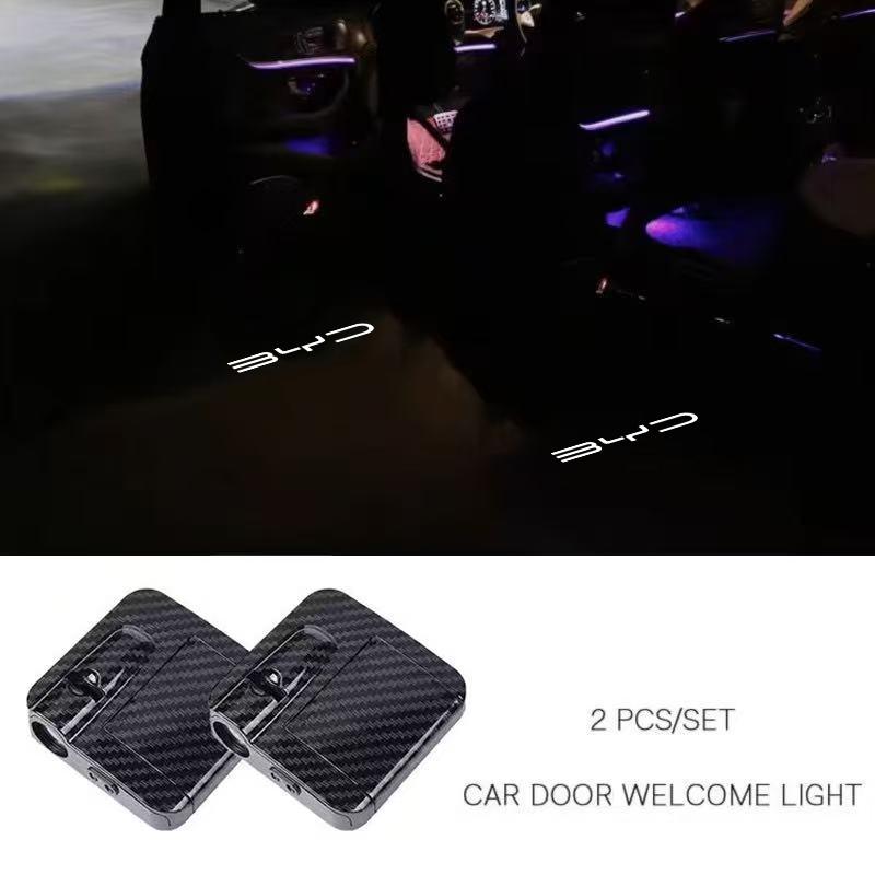 

2 шт. BYD GROUP Автомобильный HD LED Свет приветствия в двери для BYD F3 L3 F0 G3 S6 F6 M6 S7 Atto 3 Yuan Plus Song Plus Seal Dolphin Sealion
