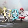 Anime Kasane Teto Mizuki Len Rin Lalka Cosplay Pluszowa Maskotka Skręcany Kształt Ciało Szkielet z Drutu Lalki Akcji Akcesoria