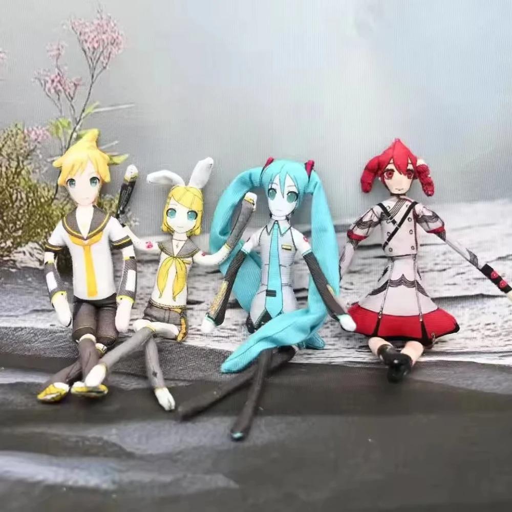 Anime Kasane Teto Mizuki Len Rin Lalka Cosplay Pluszowa Maskotka Skręcany Kształt Ciało Szkielet z Drutu Lalki Akcji Akcesoria