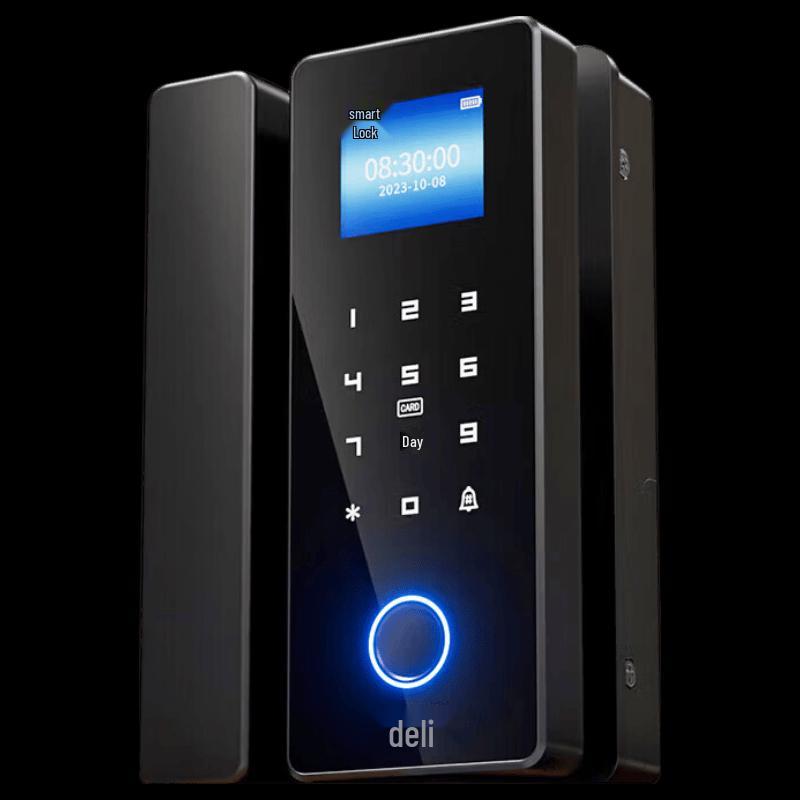 Deli AL108 Smart Glass Fingerprint Password Lock CN plug (adapter included)