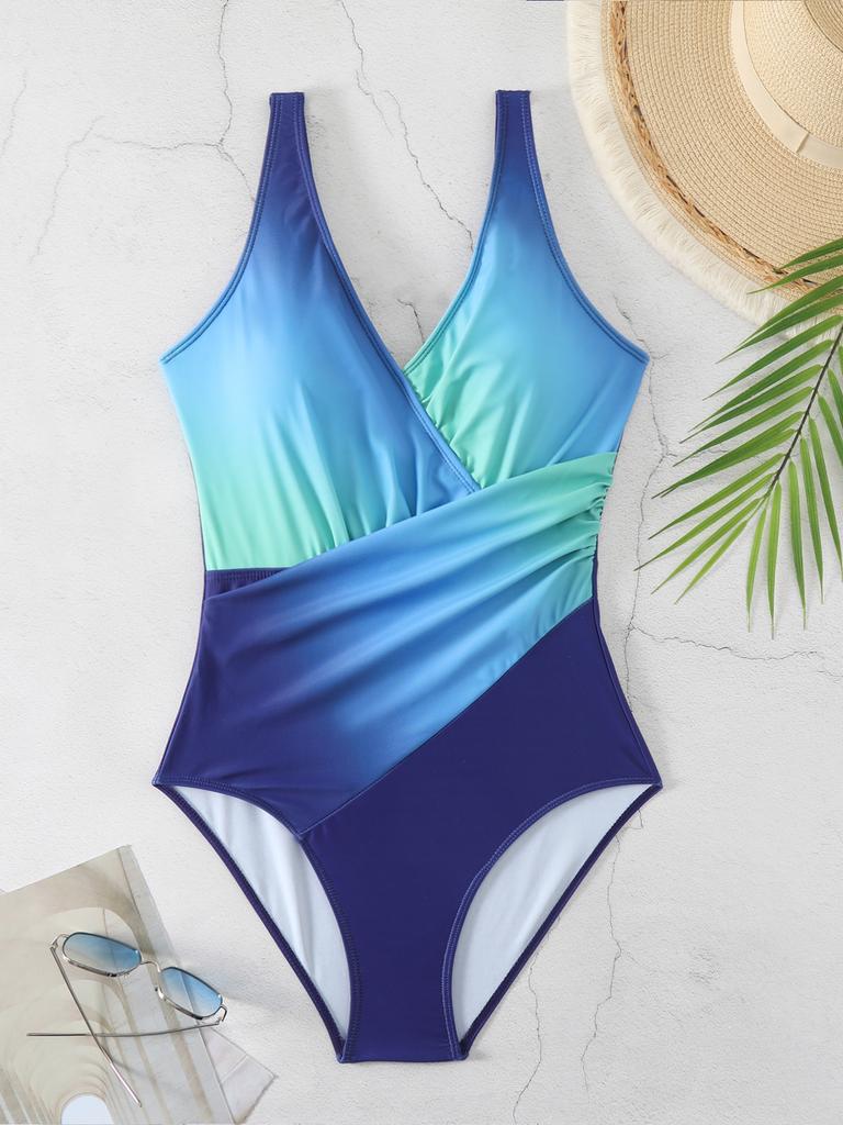 Women Brazilian Bikini Set Swimwear Halter Vest Tops Swimsuit Beach Bathing Suit Women's One-piece Swimsuit Sexy Rainbow  Beach One-piece Swimwear