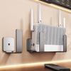 Wall Mount Router Power Strip Holder No Drill Multifunctional Wifi Placement Rack Carbon Steel Space Saving Wall Support Bracket