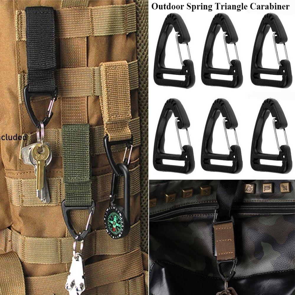 

2pcs Plastic Alloy Spring Quickdraws Buckle DIY Keychain Buckles Outdoor Tool