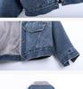 Women's Stylish Korean Velvet-Lined Denim Jacket – Warm, Casual, Loose-Fit Cotton Winter Coat