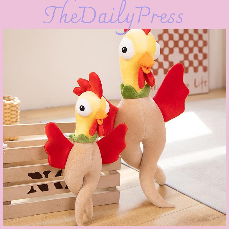 Rooster Funny Ginseng Stuffed Animal Plush Doll Pillow For Party Decor And Gift