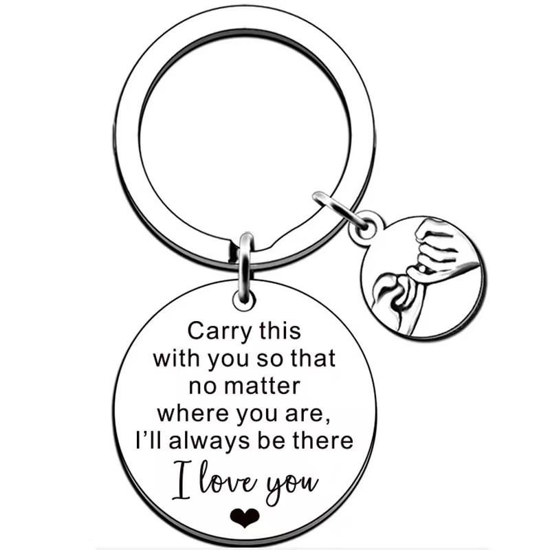 

Modern Artistic Stainless Steel Keychain Thoughtful Gift For Birthdays Graduations And ML0741