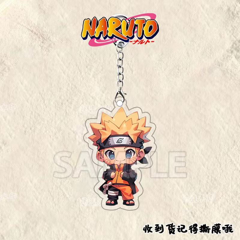 Anime Naruto Akrilik anahtarlık aksesuarları Uzumaki Naruto Çizgi Film Anahtarlık