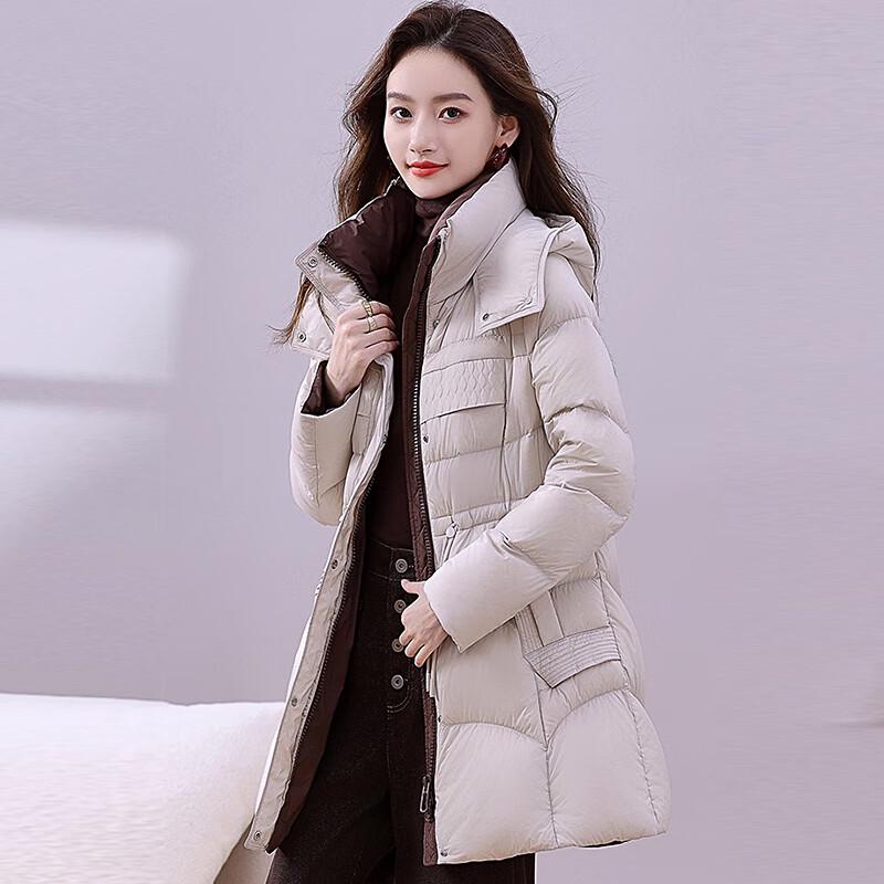 Fengmao Damen Winter Mittellange Daunenjacke FML86159