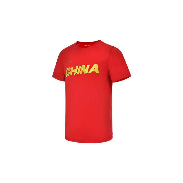 Li Ning T Shirts Men's Crew Neck Moderate Straight Fit AHSS983-2