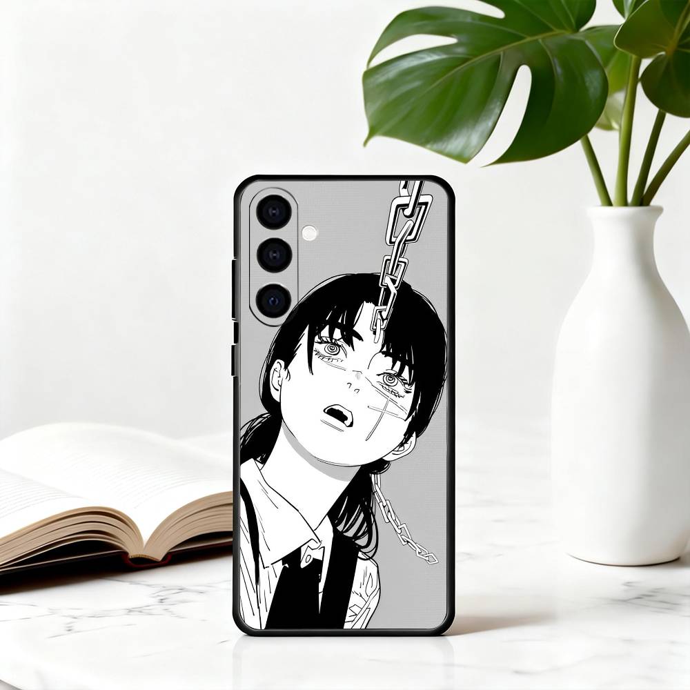 

C-Ланцюгова пила M-Мітака A-Аса Людина Чохол для телефону Для Samsung Galaxy A73,A72,A71,A70,A53,A52,A51,М який силіконовий Чорний чохол Samsung a12