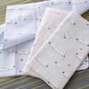 Cute Gauze Hand Towel Soft To the Made In Japan Shimaenaga 3 Set, Touch, 100% Cotton, (E. Design, Pieces)