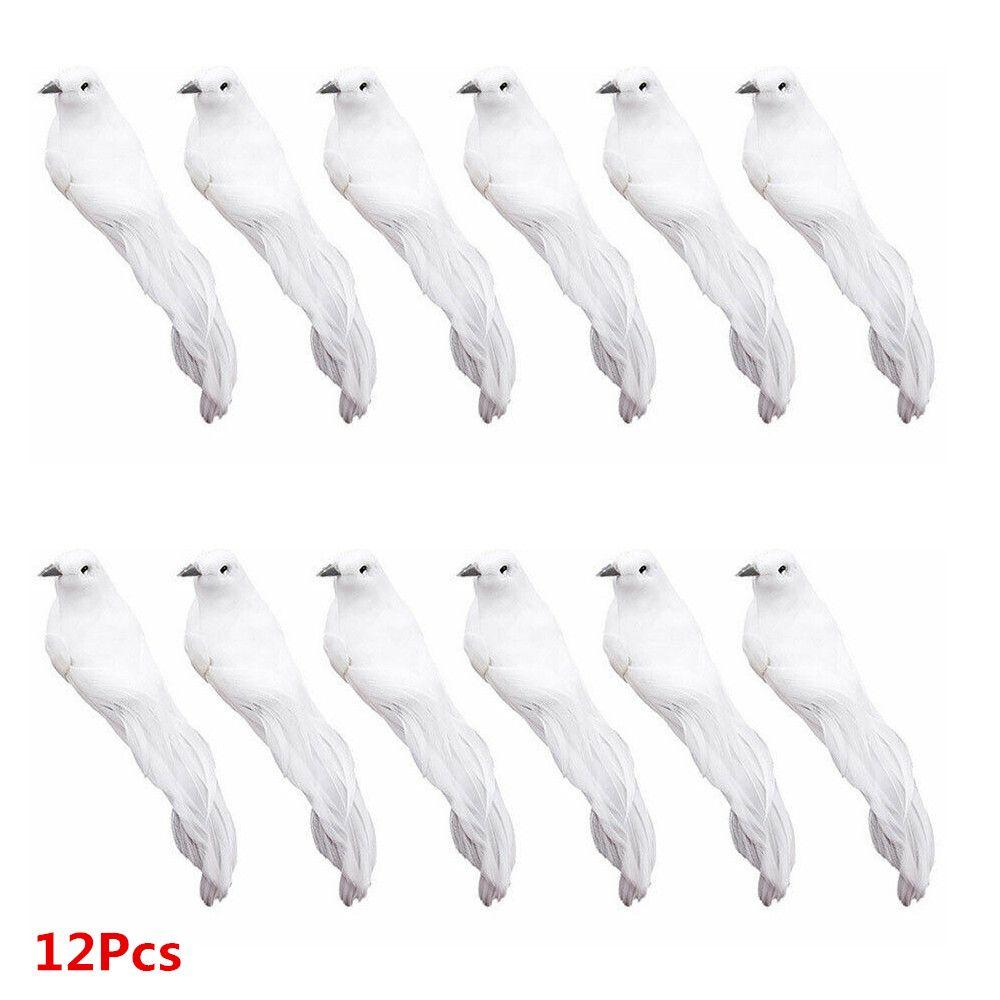 

Long Tail Crafts Имитация пера Модель птицы Искусственный белый голубь Любовь Мир Голуби Птица Безделушка