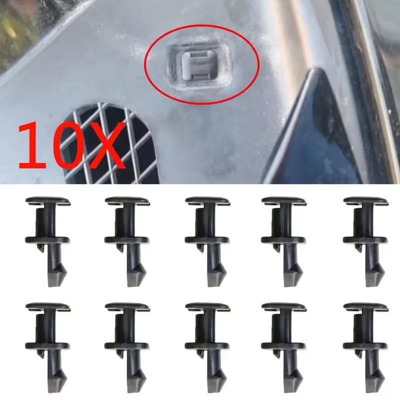 10pcs Car Front Air Intake Retainer Clips Car Windscreen Cowl Trim Fasteners Screw Car Accessories for BMW 5 7 Series E32 E34 Z1