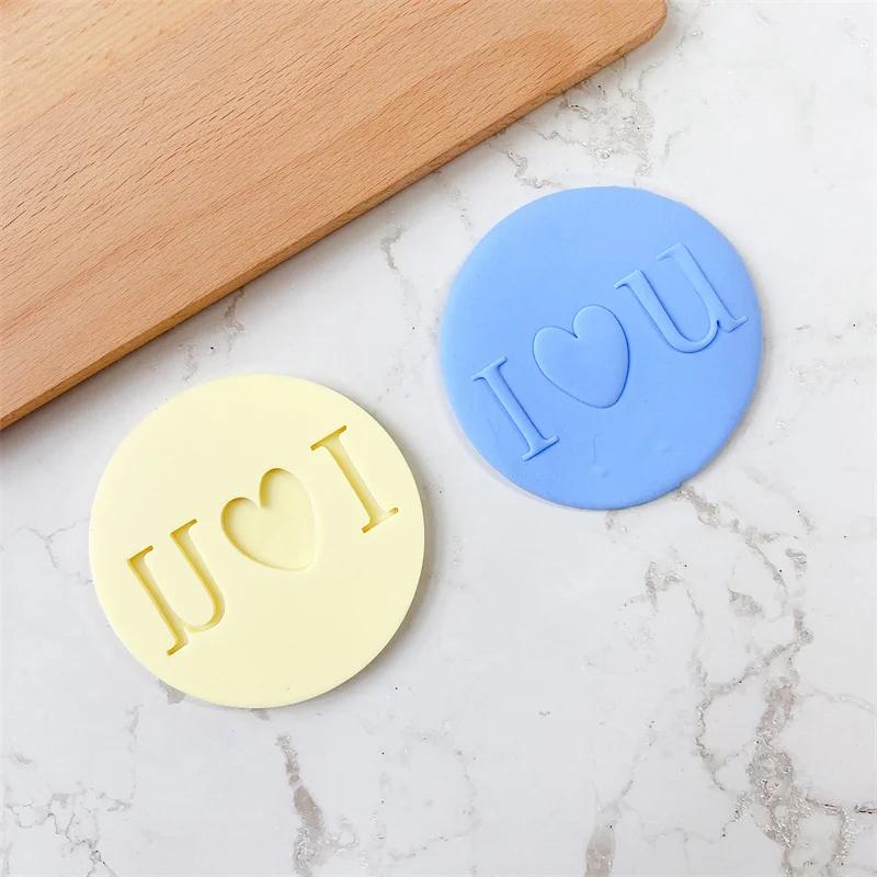 Food Grade Acrylic Happy Birthday Love Oh Baby Letter Embossed Mold Cake Cookie Cutter Stamp Fondant Cupcake Decorating Tools