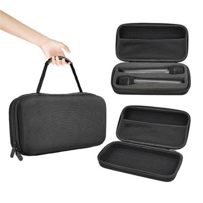 EVA Hard Case Microphone Storage Box Protective Pouch Microphone Storage Bags Holders with Inner Pocket Protectors