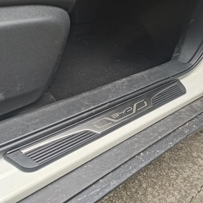 Für BYD SHARK 6 2025 Zubehör Türschwellenschutz Auto Schwellenwert Kratzschutz Aufkleber Stahl Kunststoff Pedale Auto Verkleidung Styling