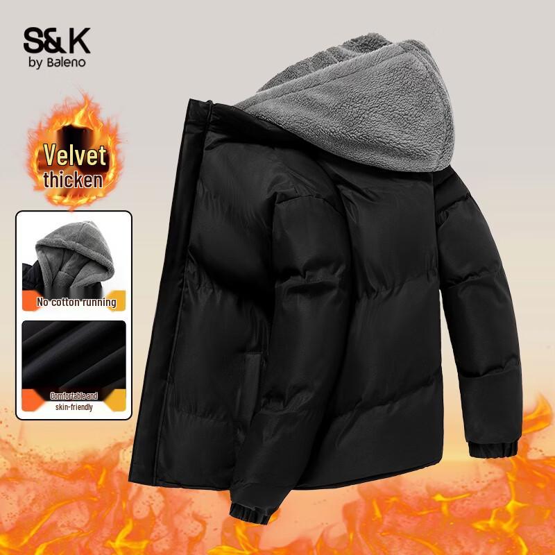 Baleno Men s S&K Faux Two-Piece Padded Winter Jacket L