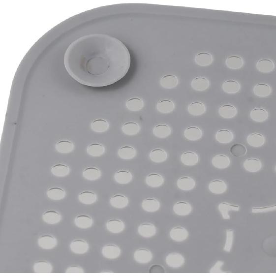 2Pcs Square Shower Drain Hair Catcher,Easy to Install,Silicone Drain Stopper with Suction Cups,Durable Shower Drain Cover for Bathroom Laundry