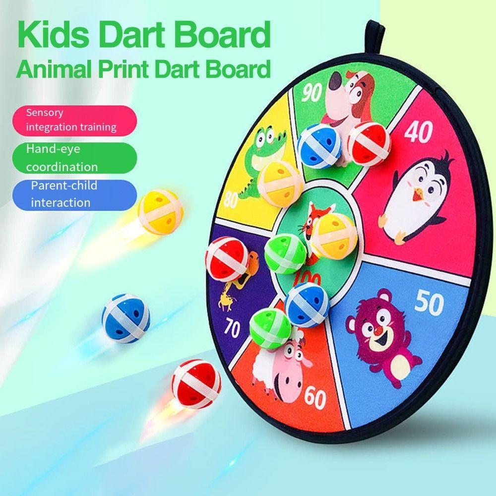 

Double Sided Drawing Board 4 Sticky Balls Sticky Ball Durable Dart Board Game Outdoor