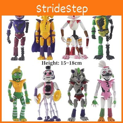 Colecionáveis Five Nights At Freddy's Brinquedos Figuras de Ação Luminosas Conjunto de 6/8 Peças