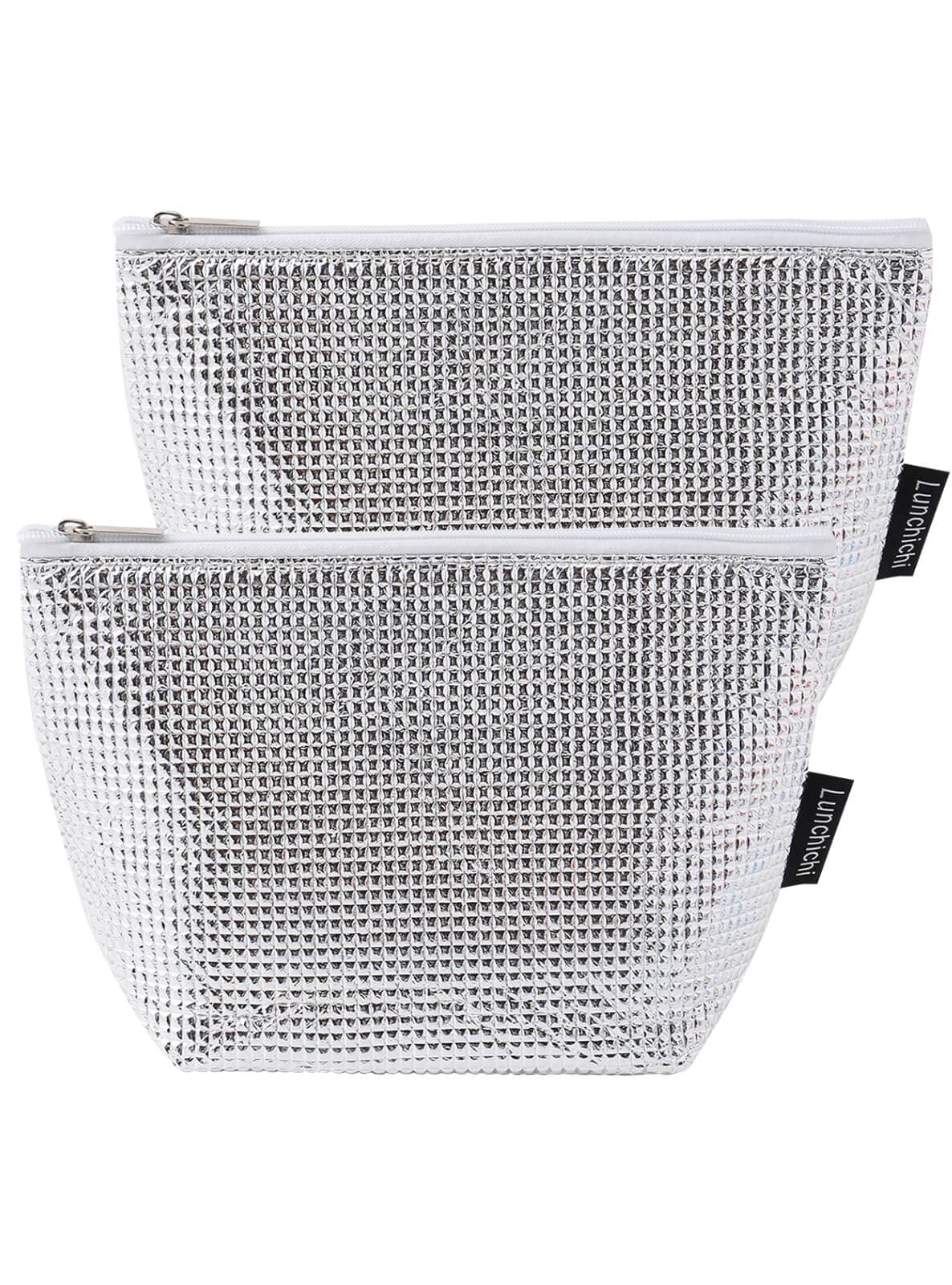 

Lunchichi Small Insulated Lunch Bag [Double-Sided Aluminum] Mini Lunch Bag, Insulated Cooler Bag, Small Lunch Box, Rice Ball Case, Lunch Bag (2)