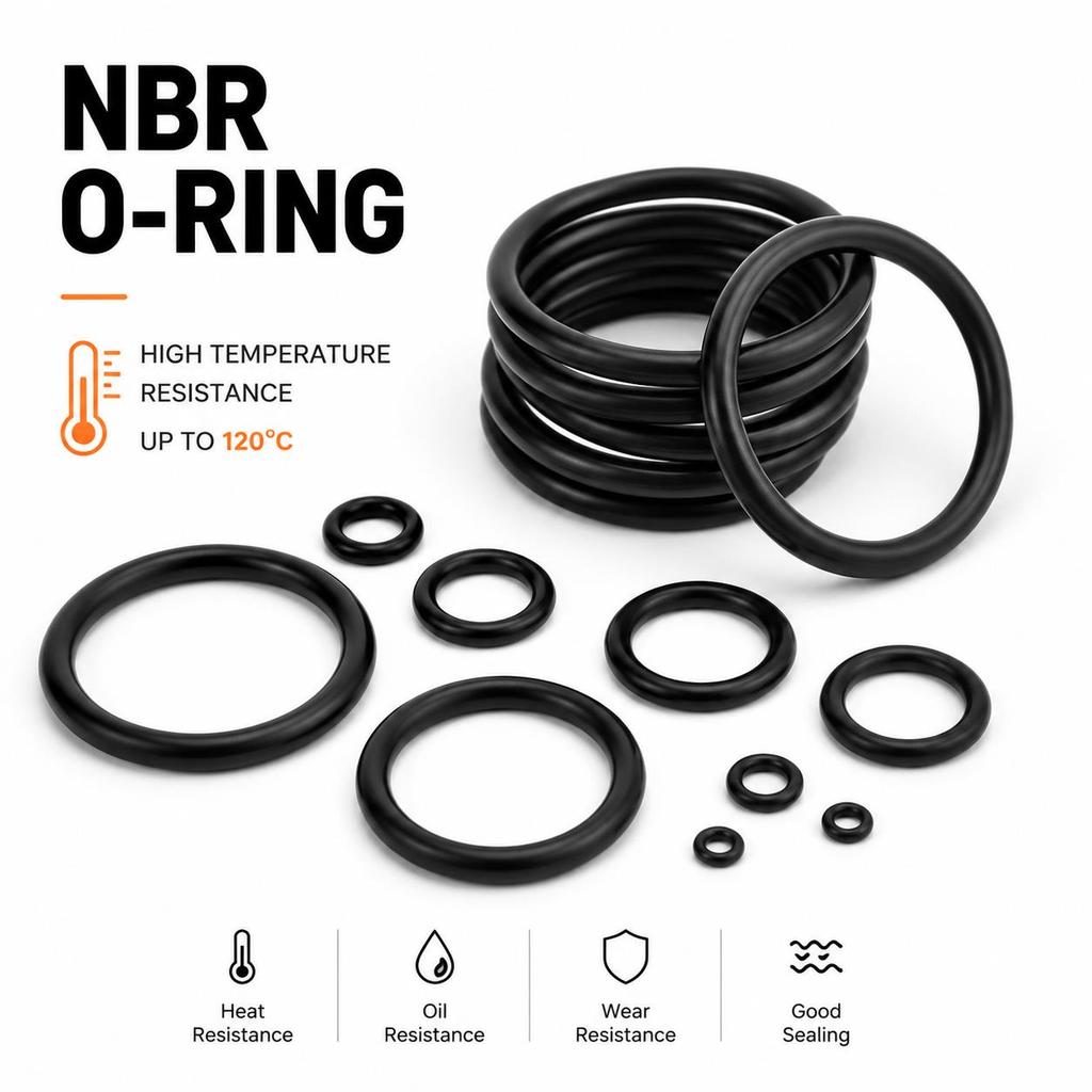 279 Pieces of NBR Sealing Kit Rubber Ring CS 1.5-3.5mm Outer Diameter 3-22mm Water Pipe Air Conditioner Leak Proof Repair Box Oil Drain Plugs 3
