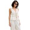 JJXX Womens/Ladies Linen Front Tie Sleeveless Top