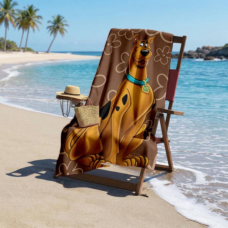 Scooby Doo Fashion Beach Towel: Ideal for Summer Adventures Soft, Absorbent and Quick Drying Suitable for Swimming and Bathing