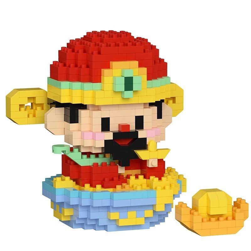 Kleine Fee, Gott des Glücks, Mond, alte Schaufensterpuppe, Bausteinpuppe, Kinderspielzeug, kreative Ornamente