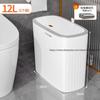 Home Large-Capacity Trash Bin with Lid New Model for Narrow Gaps Ideal for Bedroom Living Room Kitchen Bathroom