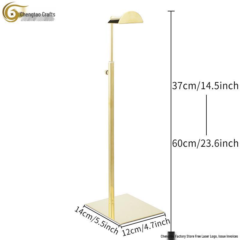 Verstellbarer Edelstahl Taschen-Präsentationsständer für Damentaschen