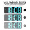 LED Digital Alarm Clock Automatic Light Temperature Calendar Snooze Alarm Clock 3 Gear Brightness Adjustment Alarm Clock