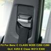 ABS Car Safety Belt Decor Frame Matte Accessories Cover Trim For Mercedes-Benz C CLASS W205 C200 C260 GLC X253 E Class W213 E300