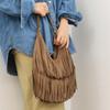 Suede Fringe Semi-shoulder Bag
