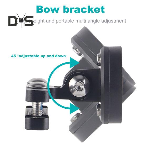Fahrrad-Rücklichthalter für Garmin für Varia, verstellbar, universell, für Mountainbikes, Rennräder, Sattelsitz, Bogenhalterung, Rücklicht, Sattelstütze