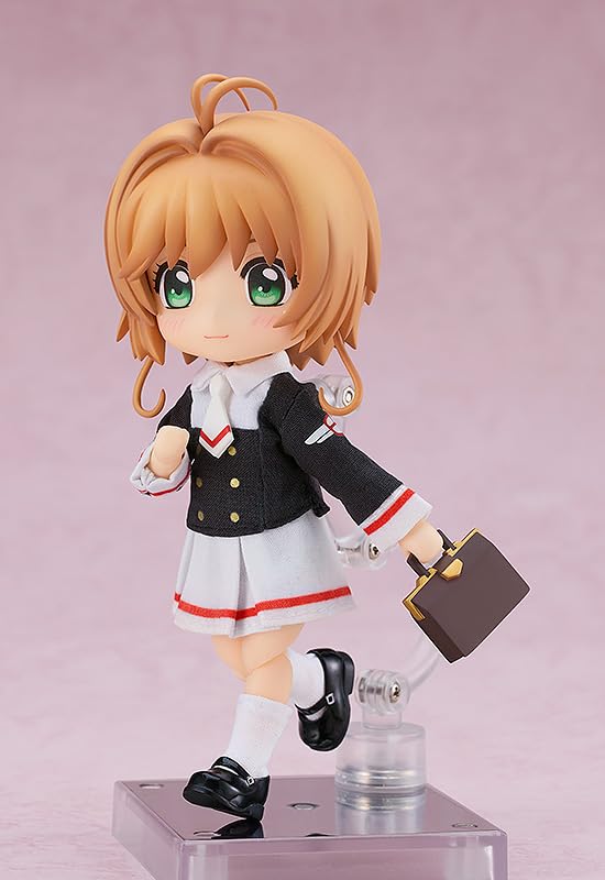 Nendoroid Doll Cardcaptor Sakura Clear Card Edition Sakura Kinomoto Tomoeda Junior High School Uniform Made of Cloth Magnet Plastic Painted Movable