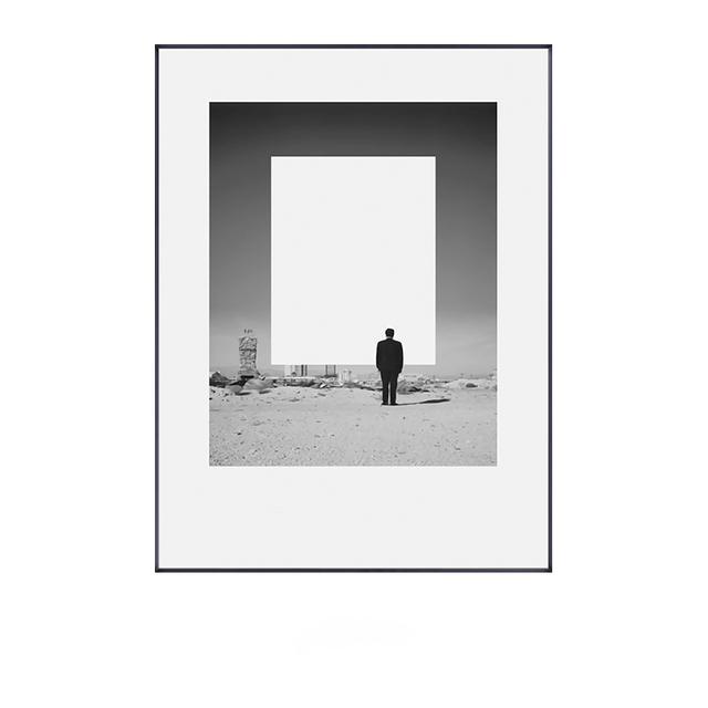 Nordic Figure Wall Art Canvas Painting Humorous Posture Prints Modern Wall Colorful Picture for Living Room Unique Poster Decor
