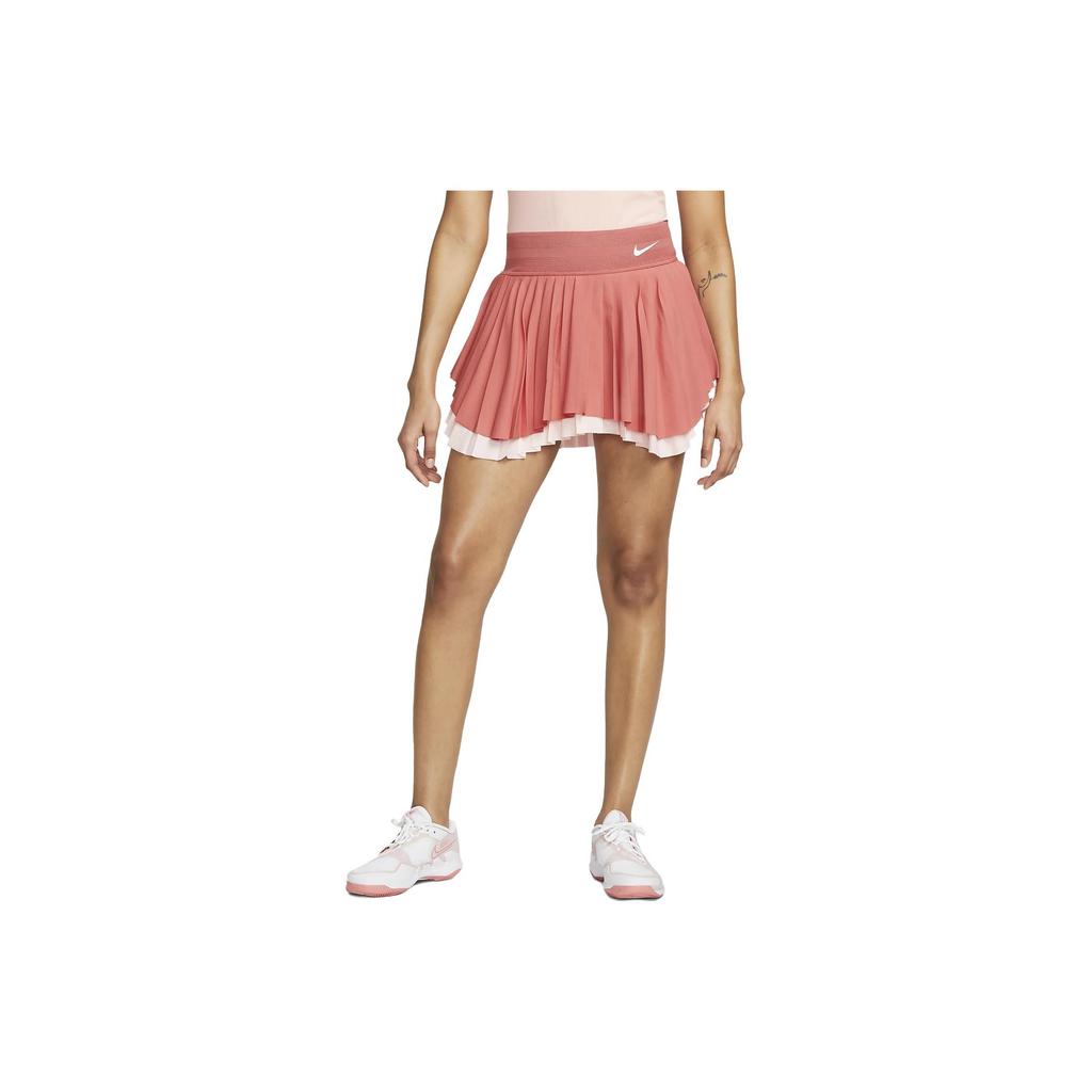 Nike Court Dri-FIT Slam Color Block Pleated Tennis Skirt Women Skirts Clay-Gray DR9750-655