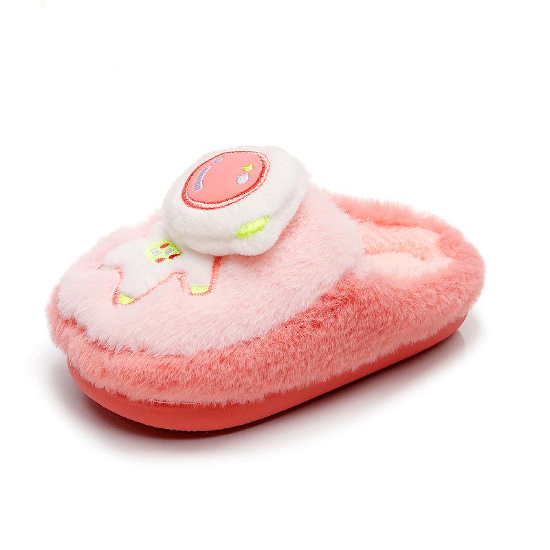 Winter Children's Cotton Slippers Indoor Warm and Non-slip Home Cute Cartoon Men's and Women's Cotton Shoes Are Comfortable