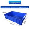 Rectangular Plastic Parts Box with Thickened Walls for Hardware and Tools