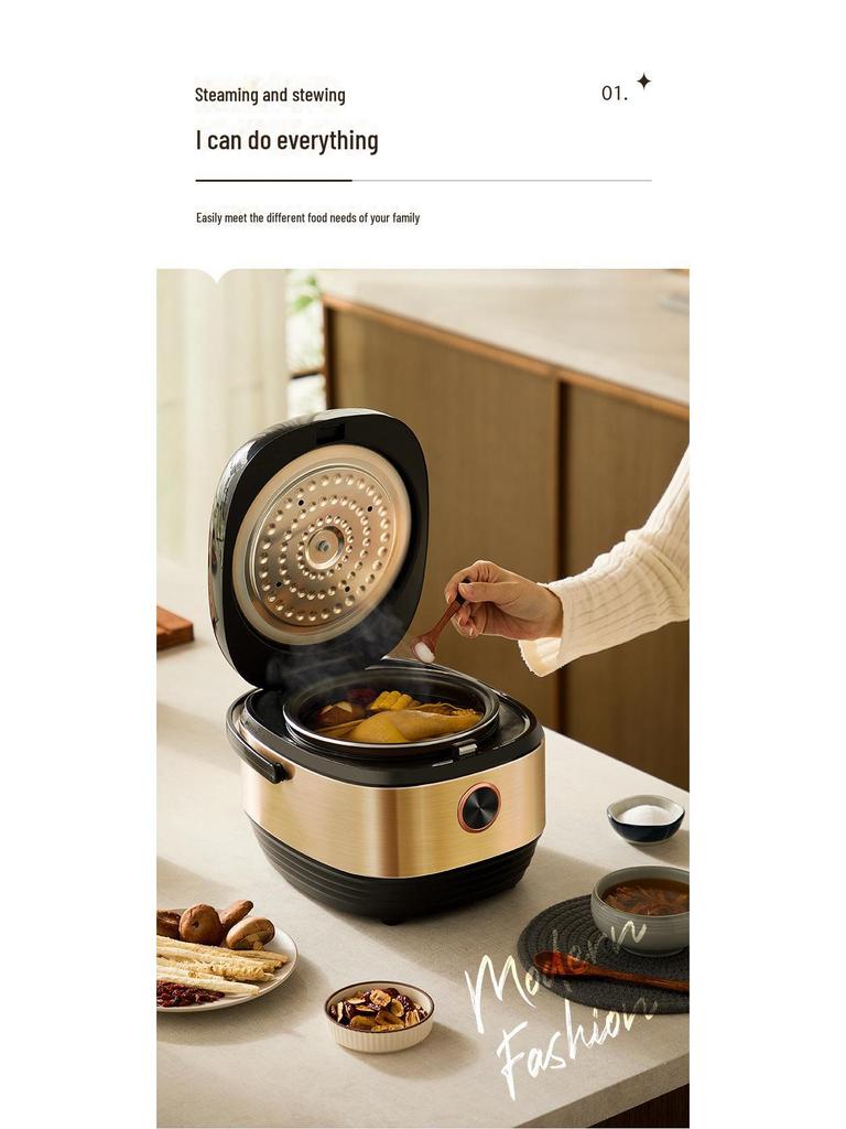 Oală de orez inteligentă multifuncțională cu capacitate mare și antiaderentă pentru uz casnic