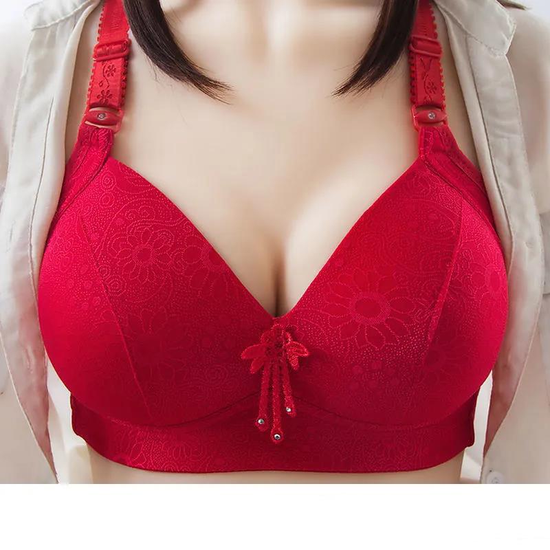 Comodo Morbido Taglia Grande Sottile Senza Ferretto Senza Raccolta Magnetica Anti-cedimento Reggiseno da Donna