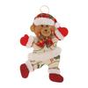 4Pcs Christmas Tree Decorations Cotton Cloth Cute Doll Pendant Xmas Hanging Ornaments Reindeer Snowman Father Christmas Bear