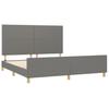Vidaxl Bed Frame Without Mattress, Dark Gray, 160X200 Cm, Upholstered