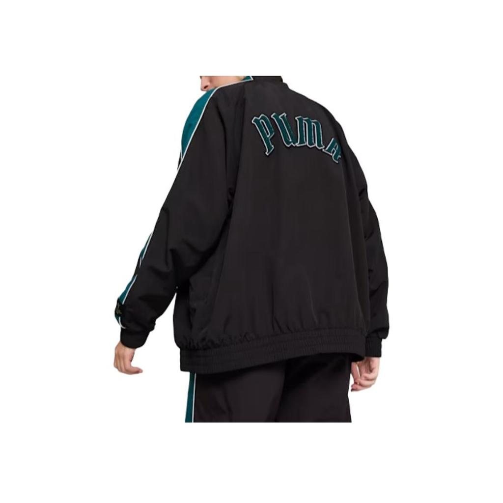 Puma Play Loud T7 Retro Color Block Windbreaker Jacket Unisex Jackets Black 626719-01