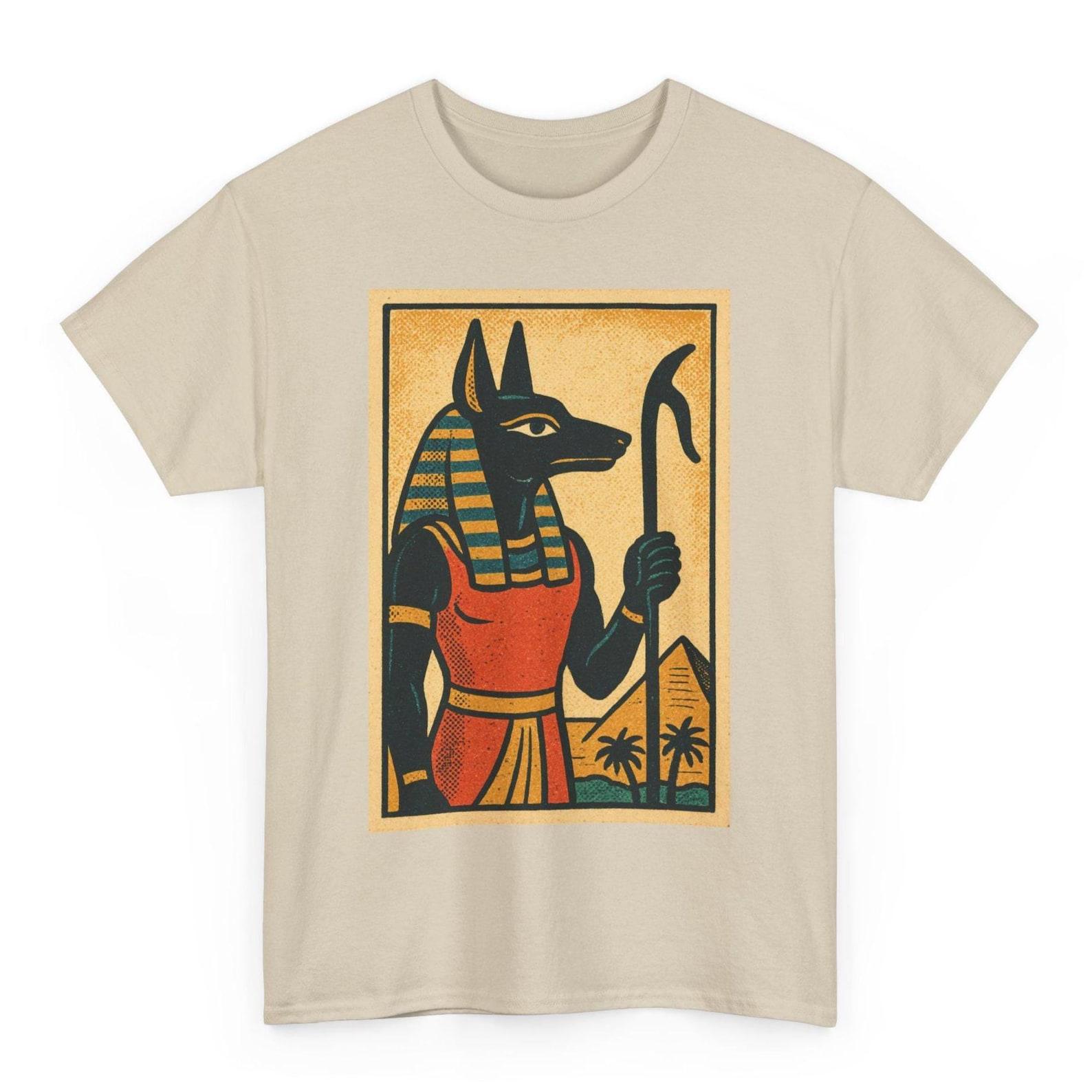 Anubis T-Shirt: Retro Comic Egyptian God Graphic Tee XL